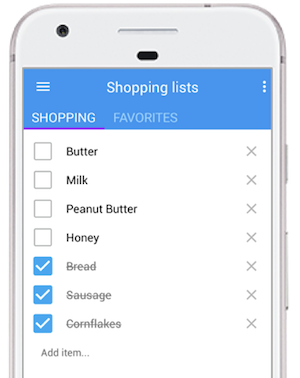 Shopping list